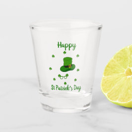 Minimalistischer Niedlicher Happy St Patrick's Day Schnapsglas