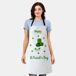 Minimalistischer Niedlicher Happy St Patrick's Day Schürze
