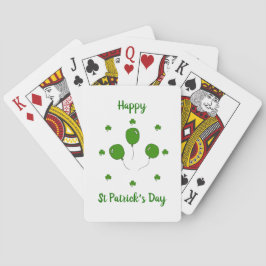 Minimalistischer Niedlicher Happy St Patrick's Day Spielkarten