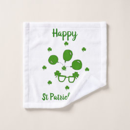 Minimalistischer Niedlicher Happy St Patrick's Day Waschlappen