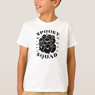 Minimalistischer Niedlicher Spooky-Squad Halloween T-Shirt