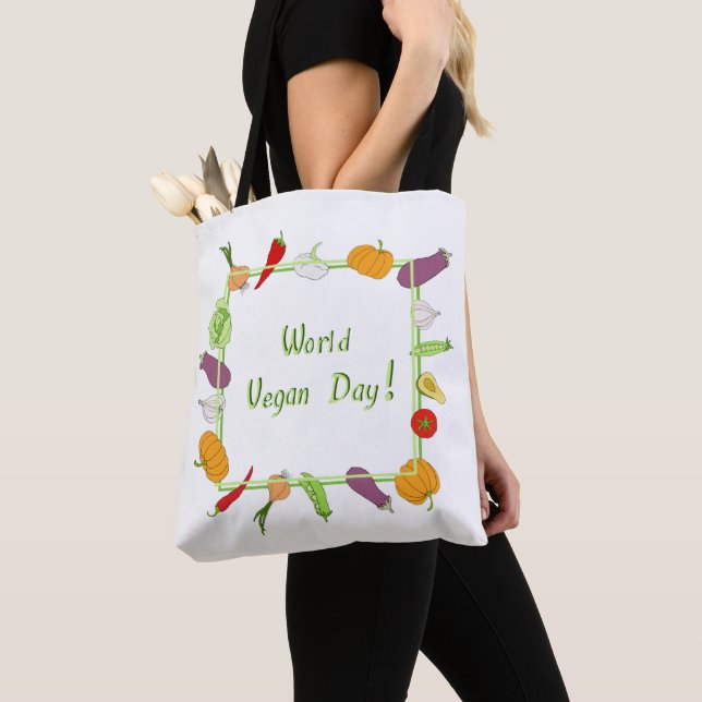 Minimalistischer Niedlicher Welttag für Vegetarier (Von Nahem)