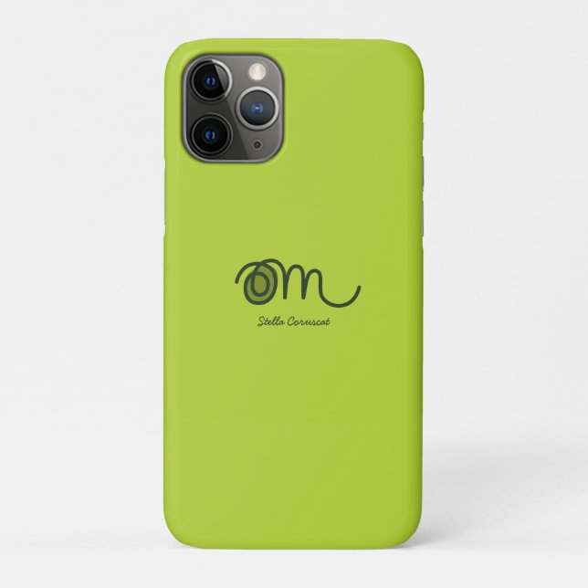 Minimalistischer Om-Handschrift-Personalisiert Case-Mate iPhone Hülle (Rückseite)