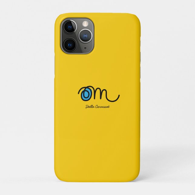 Minimalistischer Om-Handschrift-Personalisiert Case-Mate iPhone Hülle (Rückseite)