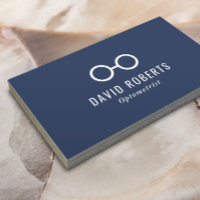 Minimalistischer Optometriker Augenbrille Navy Blu