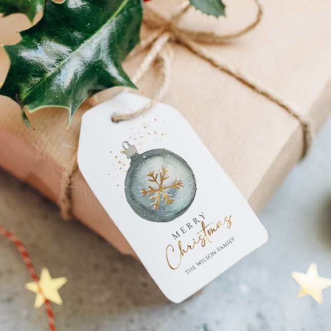 Minimalistischer Ornament Winter Gemütlich Weihnac Geschenkanhänger (Von Creator hochgeladen)