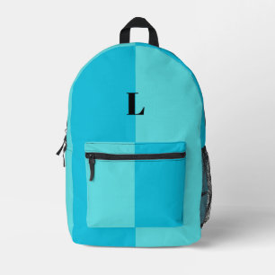 Minimalistischer pastellblauer Rucksack mit indivi
