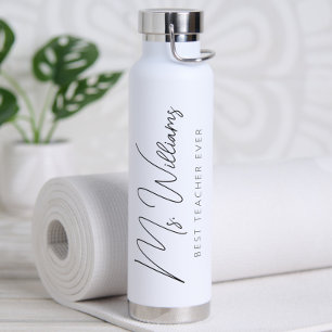 Minimalistischer Personalisiert bester Lehrer je Trinkflasche