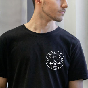 Minimalistischer personalisierter Erstbester Vater T-Shirt