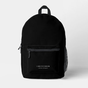 Minimalistischer Personalisierter Name Bedruckter Rucksack