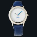 Minimalistischer Personalisierter Name Boy Watch Armbanduhr<br><div class="desc">Minimalistischer Personalisierter Name Boy Watch. Sie können Ihre eigenen personalisierten Foto-Uhren erstellen,  indem Sie ein Foto von Ihrem Computer hinzufügen,  oder Ihren eigenen Namen oder Initial als Monogramm hinzufügen. Perfektes Geschenk für diejenigen,  die etwas Unikates suchen.</div>