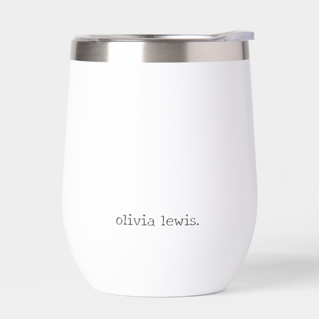 Minimalistischer personalisierter Name in Schreibm (Links)