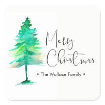 Minimalistischer Pinienbaum Frohe Weihnachten