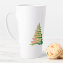 Minimalistischer Pinselstrich-Weihnachtsbaum