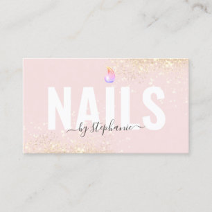 Minimalistischer polnischer Nagel-Beauty-Salon QR- Telefonnummerkarte