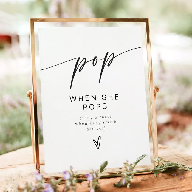 Minimalistischer Pop, wenn sie Pop Champagne Gefal Poster (Von Creator hochgeladen)