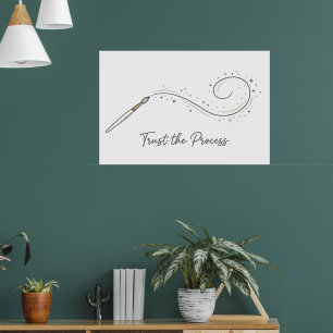 Minimalistischer Poster 'Vertraue dem Prozess'