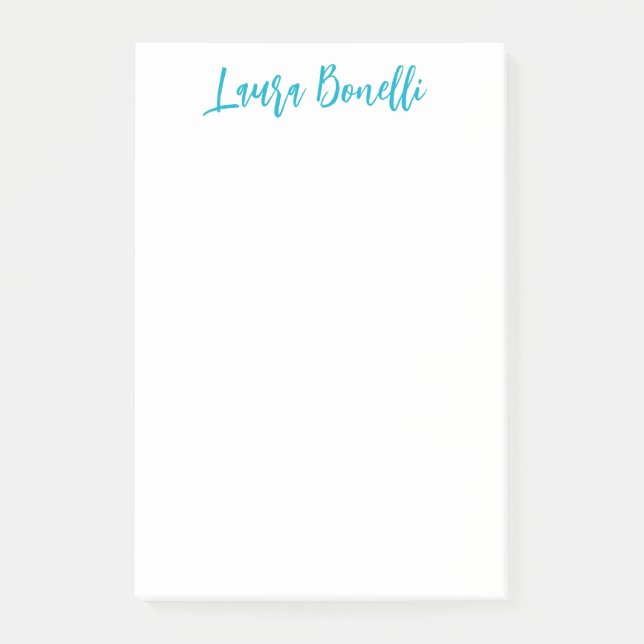 Minimalistischer professioneller Handgeschriebener Post-it Klebezettel (Vorderseite)