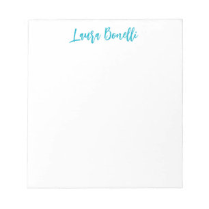 Minimalistischer professioneller handschriftlicher notizblock