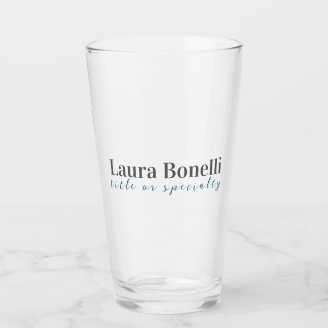 Minimalistischer professioneller moderner einfache glas (Vorderseite)