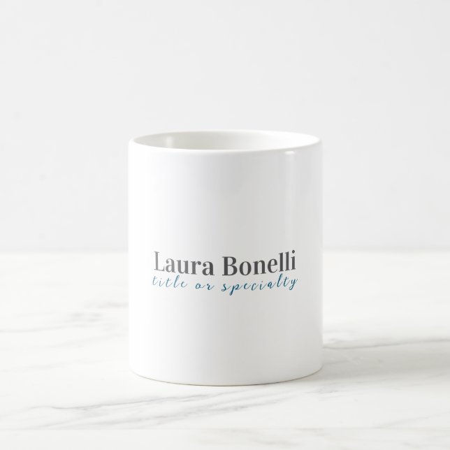 Minimalistischer professioneller moderner einfache kaffeetasse (Mittel)