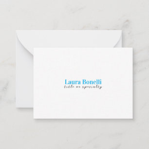 Minimalistischer professioneller moderner einfache mitteilungskarte