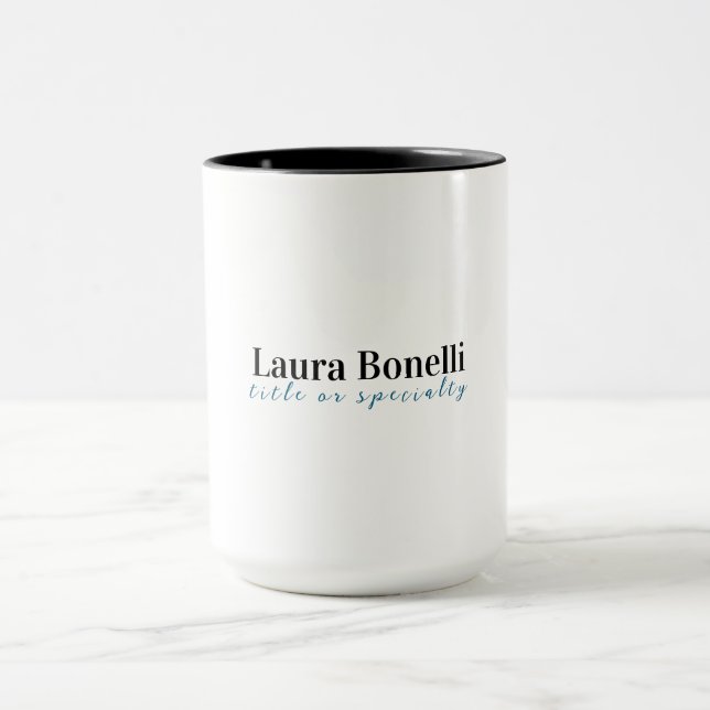 Minimalistischer professioneller moderner einfache tasse (Zentrum)