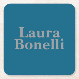 Minimalistischer professioneller Moderner Ihr Name Rechteckiger Pappuntersetzer