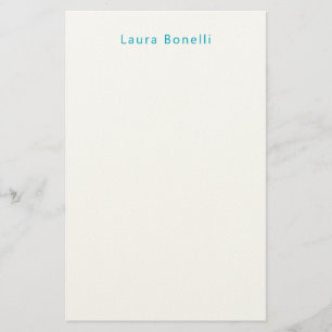 Minimalistischer professioneller moderner Name Azu Briefpapier