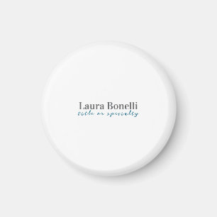 Minimalistischer professioneller moderner schlicht magnet