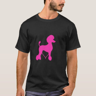 Minimalistischer Pudel T-Shirt