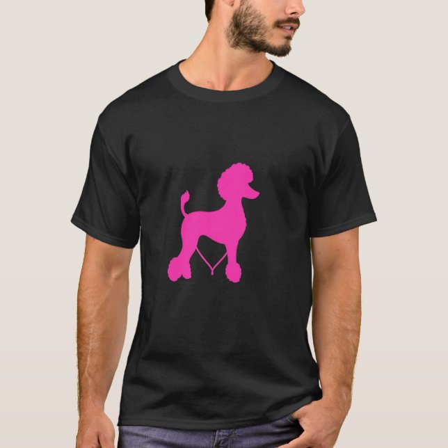 Minimalistischer Pudel T-Shirt (Vorderseite)