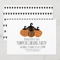 Minimalistischer Pumpkin Carving Geometric Pumpkin