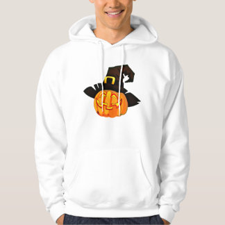 Minimalistischer Pumpkin-Hexenhut Hoodie