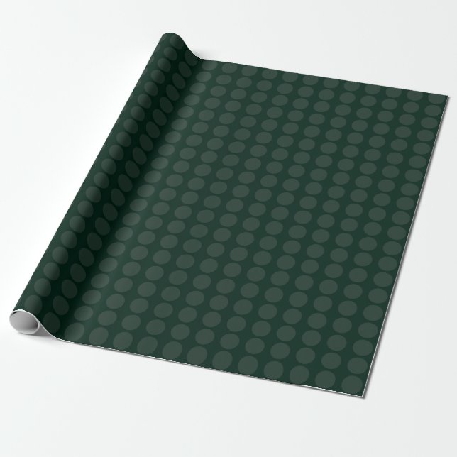 Minimalistischer Punkt des modernen Forest Green S Geschenkpapier (Ungerollt)
