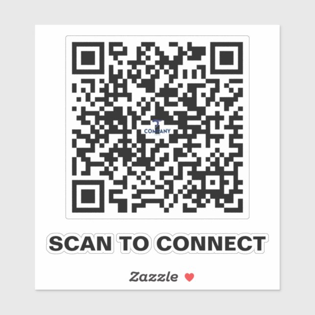 Minimalistischer QR-Code-Aufkleber - Streamline-Ve Aufkleber (Blatt)
