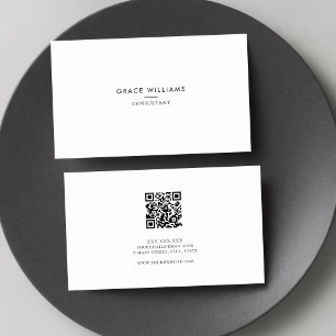 Minimalistischer QR-Code Beruflich Visitenkarte
