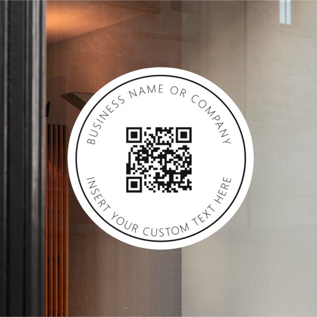 Minimalistischer QR-Code Fensteraufkleber (Von Creator hochgeladen)