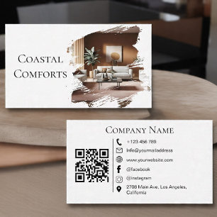 Minimalistischer QR-Code für Ferienwohnungen und G Visitenkarte