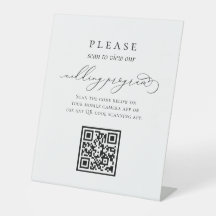 Minimalistischer QR-Code für Hochzeiten