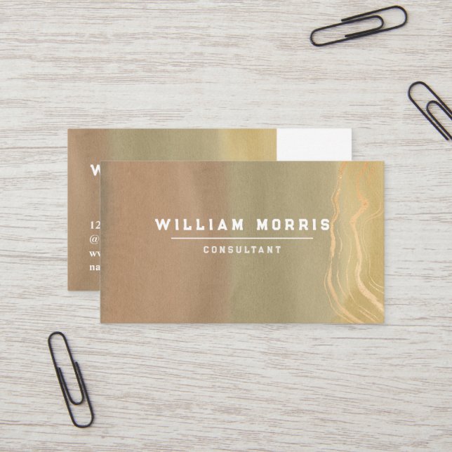 Minimalistischer QR-Code für neutrales Ton Berufli Visitenkarte (Vorderseite/Rückseite Beispiel)