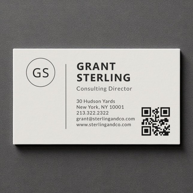 Minimalistischer QR-Code für Unternehmen Visitenkarte (Von Creator hochgeladen)