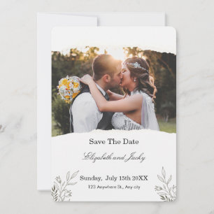 Minimalistischer QR-Code-Hochzeitstermin Save The Date