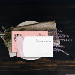 Minimalistischer QR-Code, leicht auf der Visitenka Visitenkarte