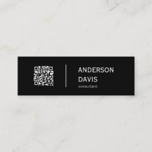 Minimalistischer QR Code Mini Business Car Visitenkarte