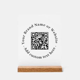 Minimalistischer QR-Code   Saubere, kundenspezifis Acrylschild