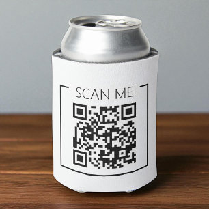 Minimalistischer QR-Code-Scan-Me-Geschäfts Dosenkühler