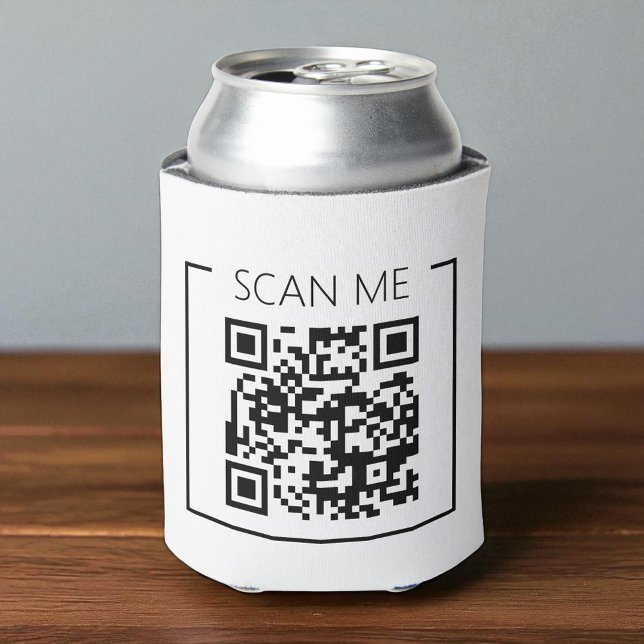 Minimalistischer QR-Code-Scan-Me-Geschäfts Dosenkühler (Von Creator hochgeladen)