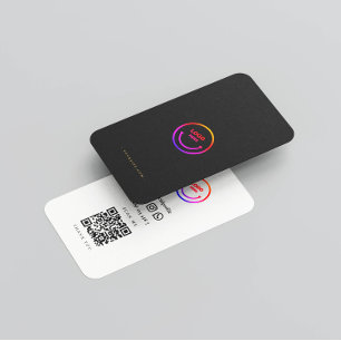Minimalistischer QR-Code Sozial Beruflich Visitenkarte