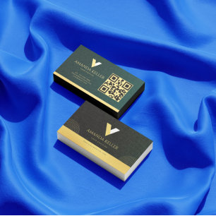 Minimalistischer Qr-Code Visitenkarte